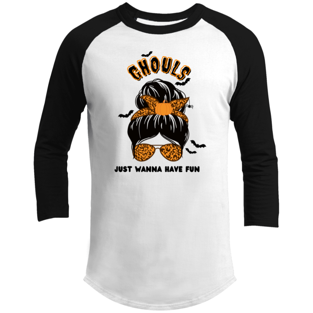 Ghouls | Halloween (Raglan 3/4 Sleeve Shirt)