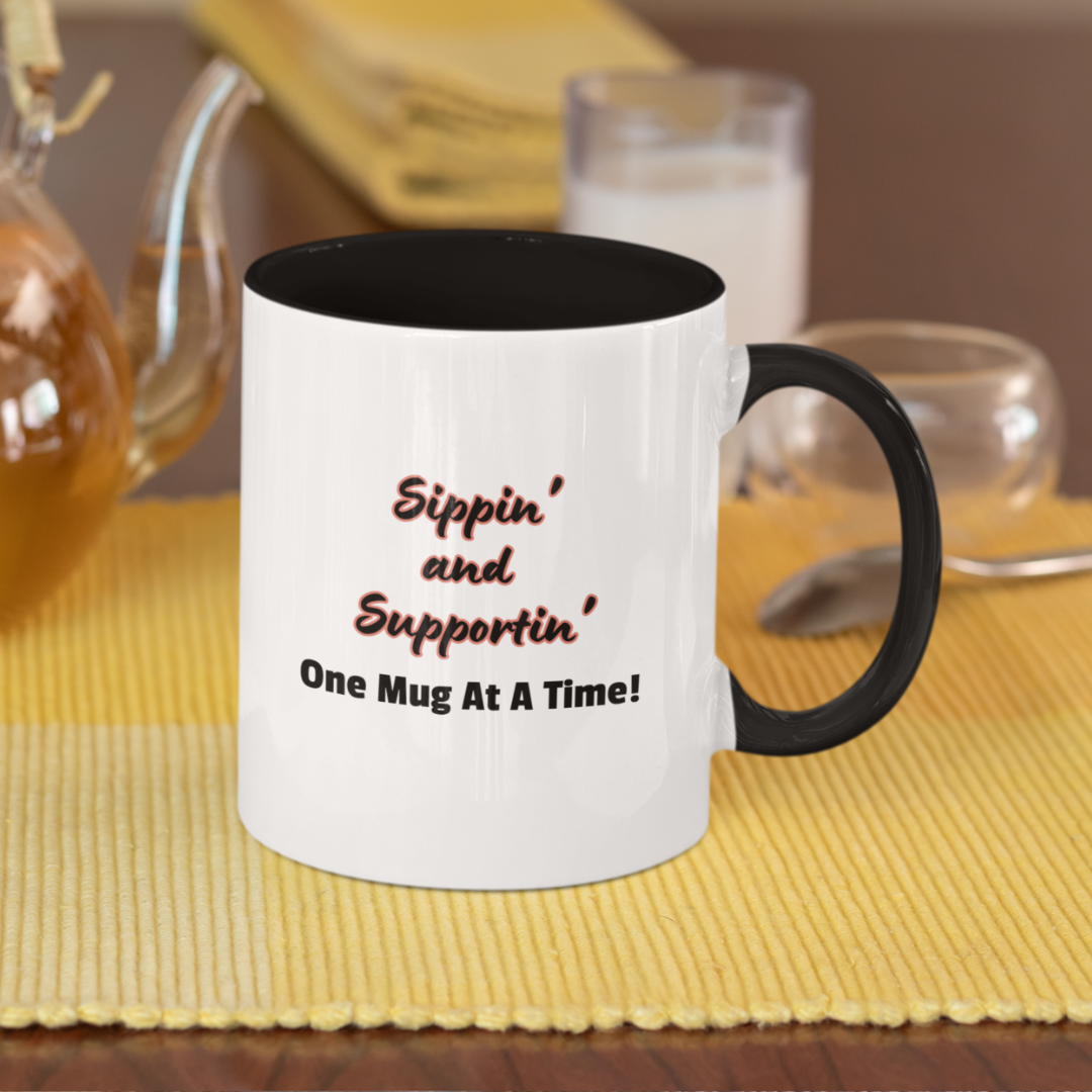 MauveM | Sip/Support Accent Mug