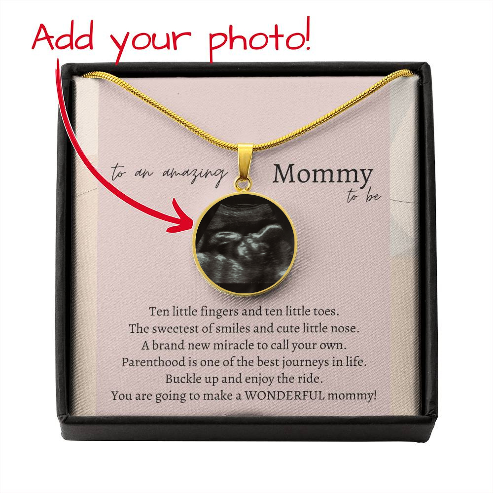 Mommy To Be | New Mom | First Time Mom Jewelry | Photo Upload Necklace