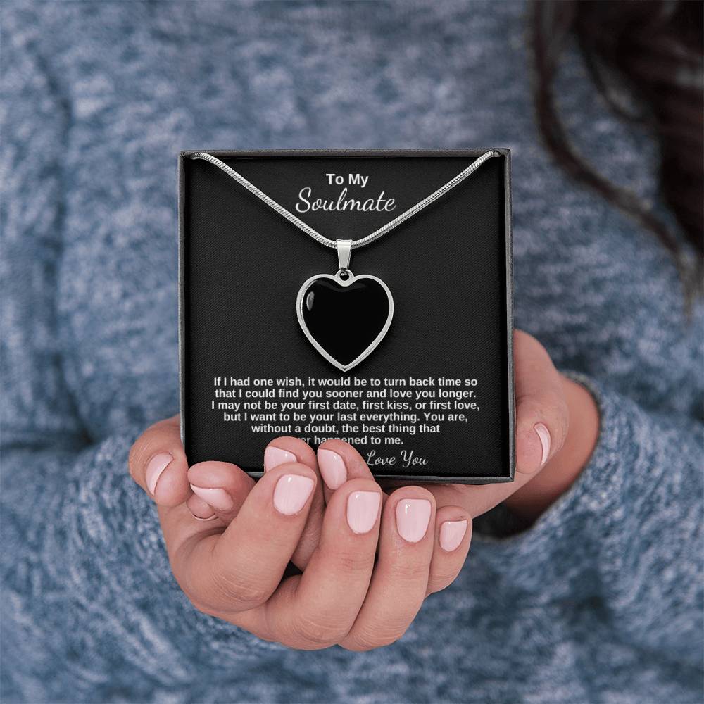 To My Soulmate, I Will Always Love You Photo Pendant Necklace