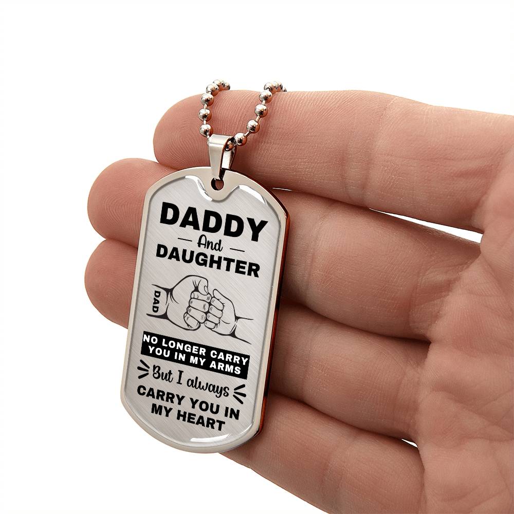 Daddy And Daughter | Fist Bump (Dog Tag)