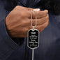 Dad | Third Time Is The Charm Dog Tag