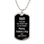 Dad | Third Time Is The Charm | Your Favorite Dog Tag