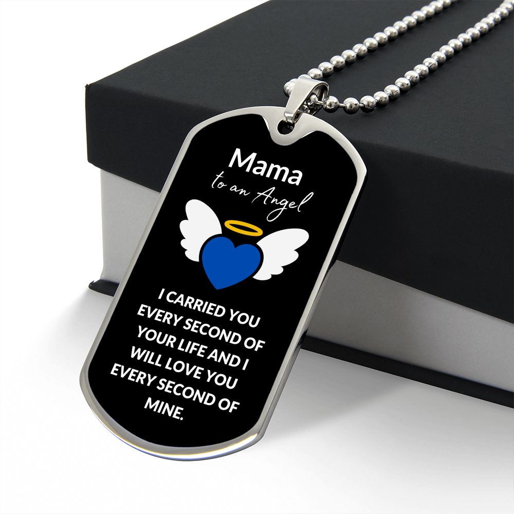 Mama To An Angel | Blue (Dog Tag)