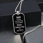 Dad | Third Time Is The Charm | Your Favorite Dog Tag