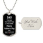 Dad | Third Time Is The Charm Dog Tag