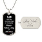 Dad | Third Time Is The Charm | Your Favorite Dog Tag