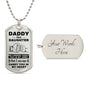Daddy And Daughter | Fist Bump (Dog Tag)