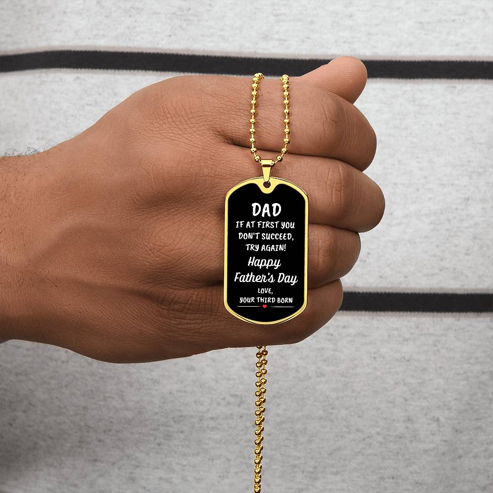 Dad | Third Born Dog Tag