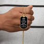 Dad | Third Time Is The Charm Dog Tag