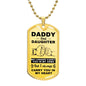 Daddy And Daughter | Fist Bump (Dog Tag)