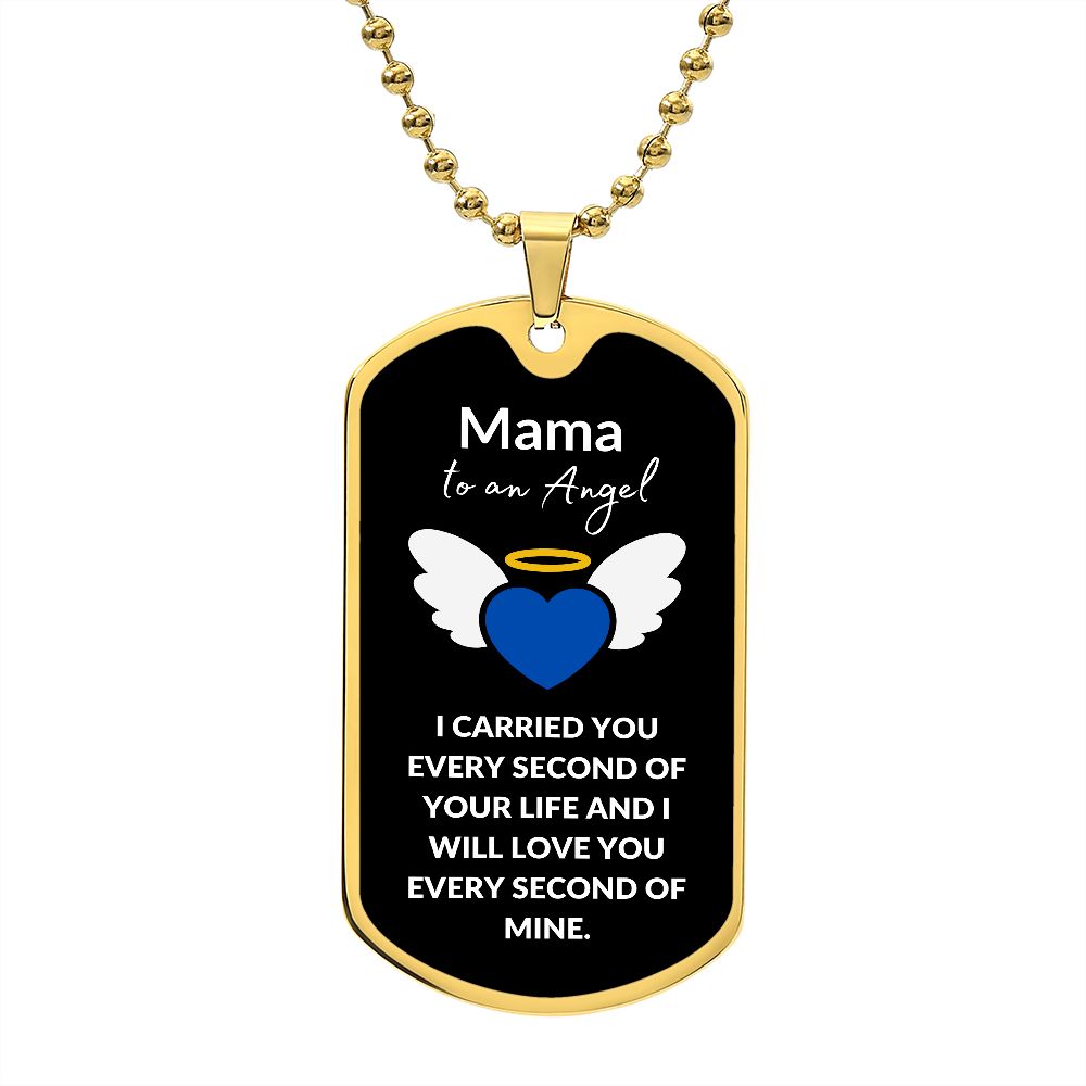 Mama To An Angel | Blue (Dog Tag)