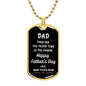 Dad | Third Time Is The Charm Dog Tag