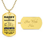 Daddy And Daughter | Fist Bump (Dog Tag)