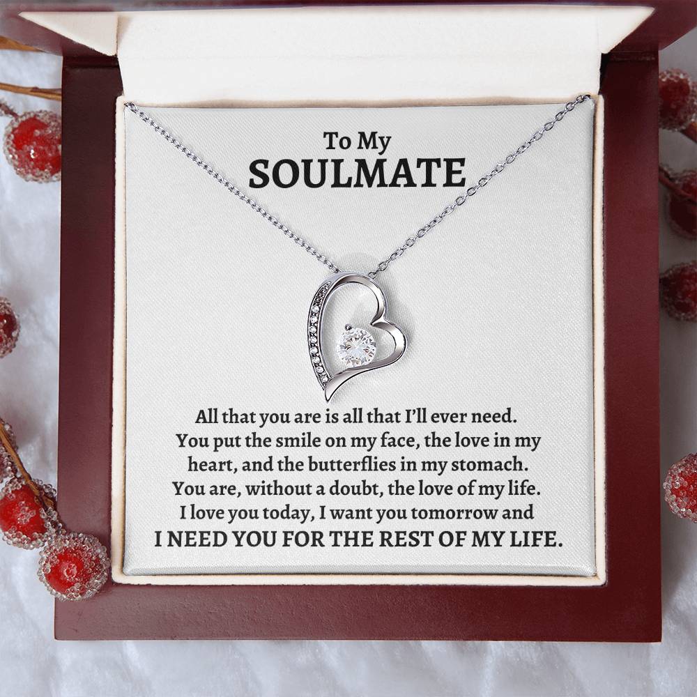 To My Soulmate, All That You Are | Forever Love Necklace