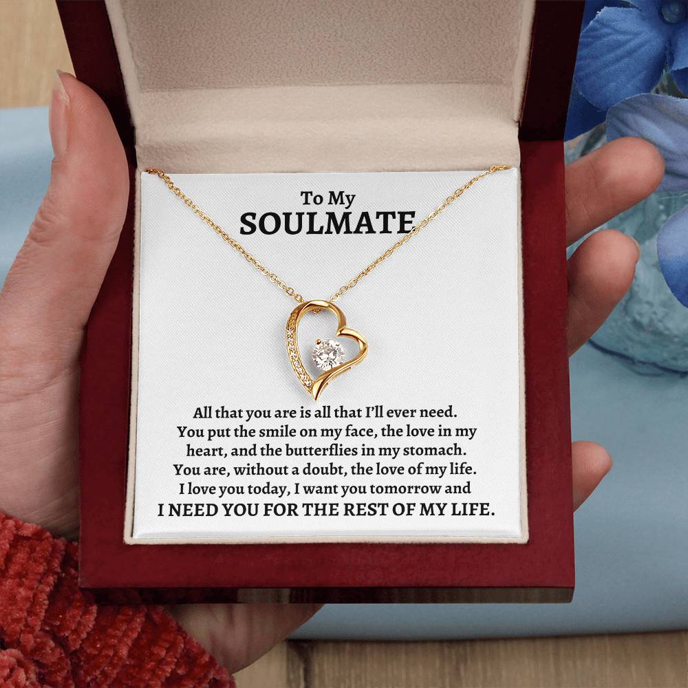 To My Soulmate, All That You Are | Forever Love Necklace