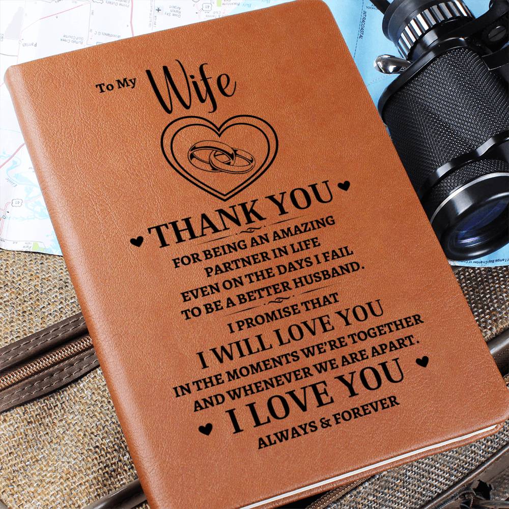 To My Wife | Amazing Partner (Blank Journal)