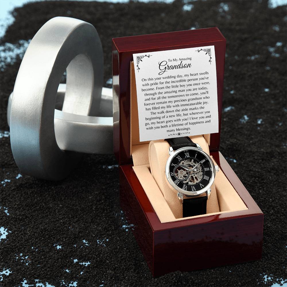 Grandson | Wedding Day (Openwork Watch)