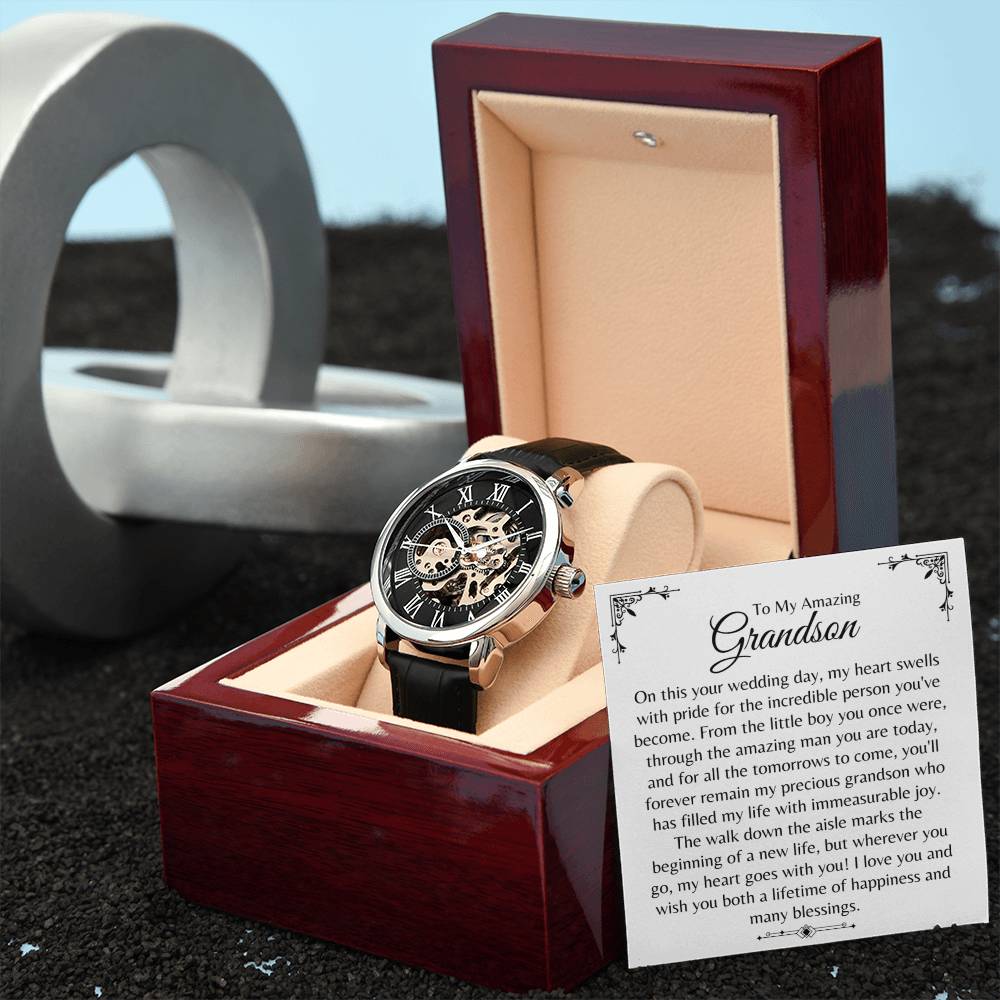 Grandson | Wedding Day (Openwork Watch)