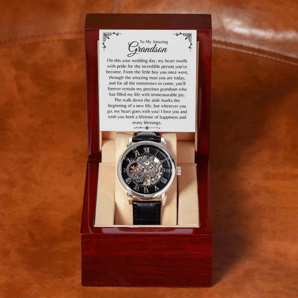 Grandson | Wedding Day (Openwork Watch)
