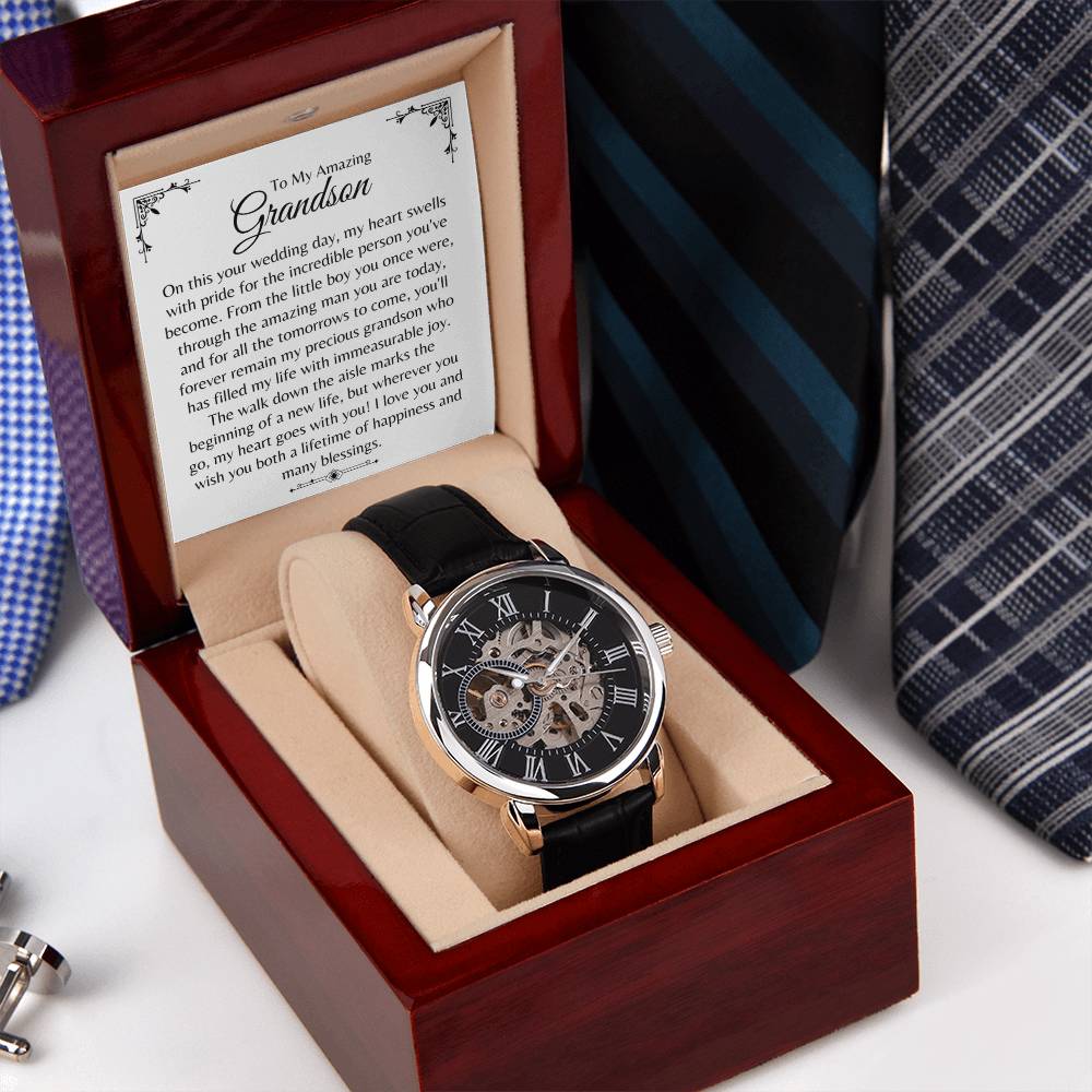 Grandson | Wedding Day (Openwork Watch)