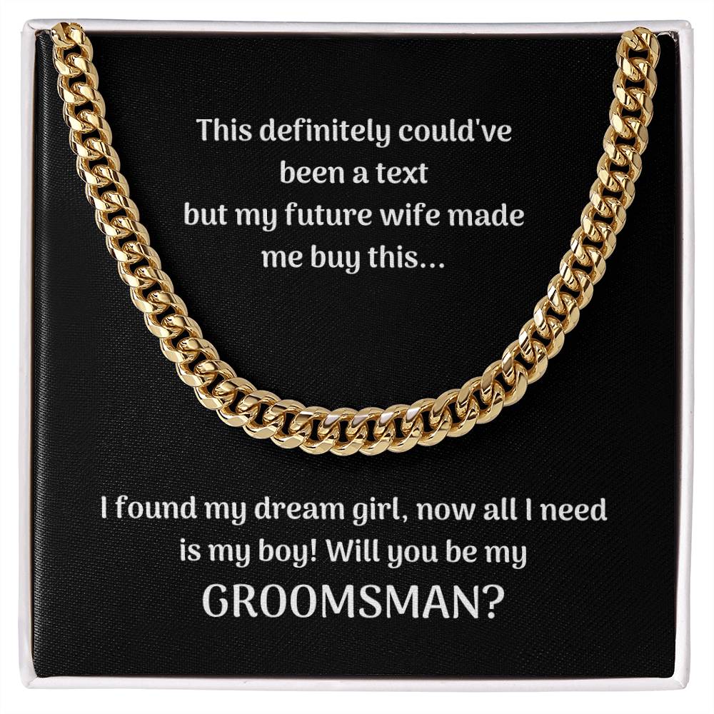 Groomsman | Cuban Link Chain
