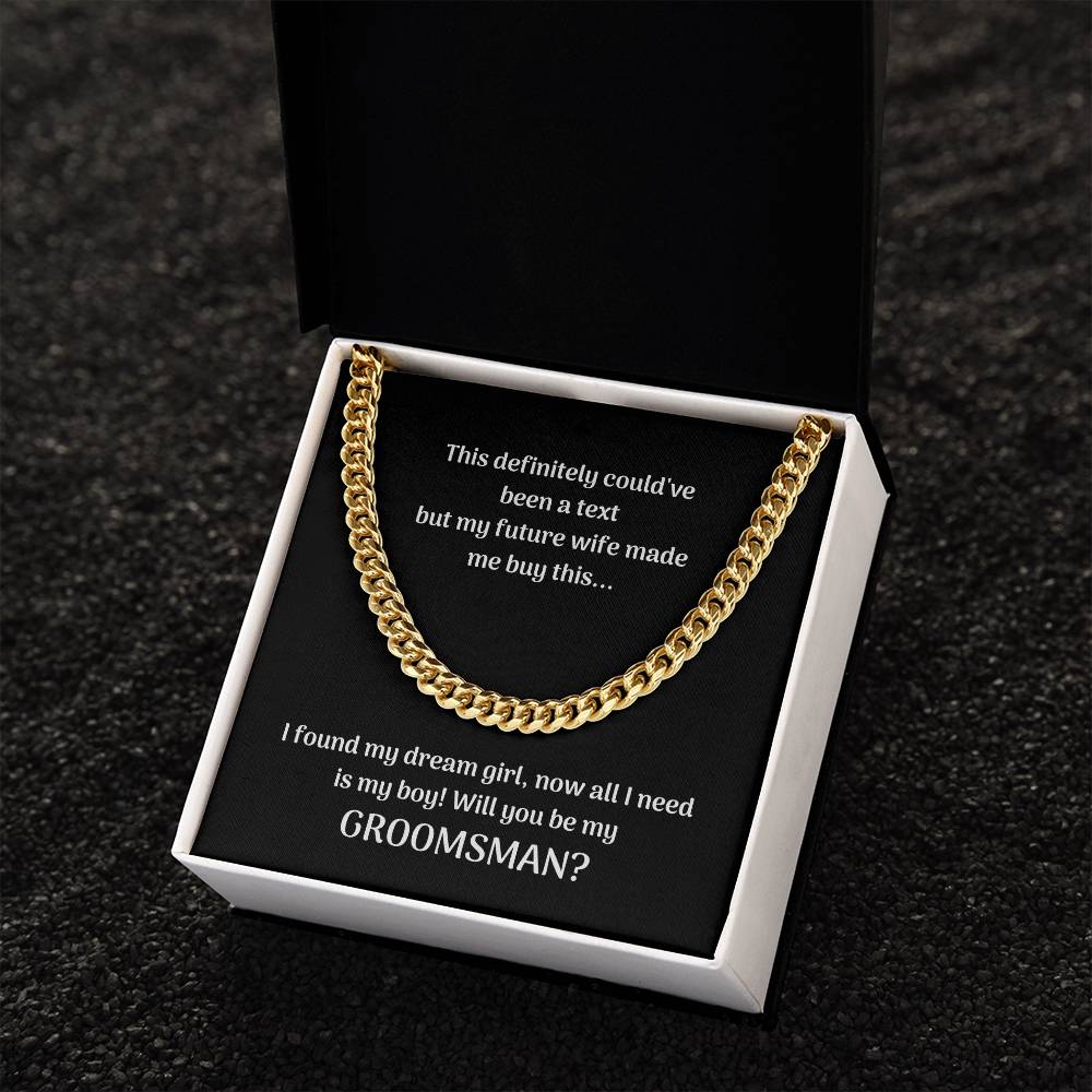 Groomsman | Cuban Link Chain