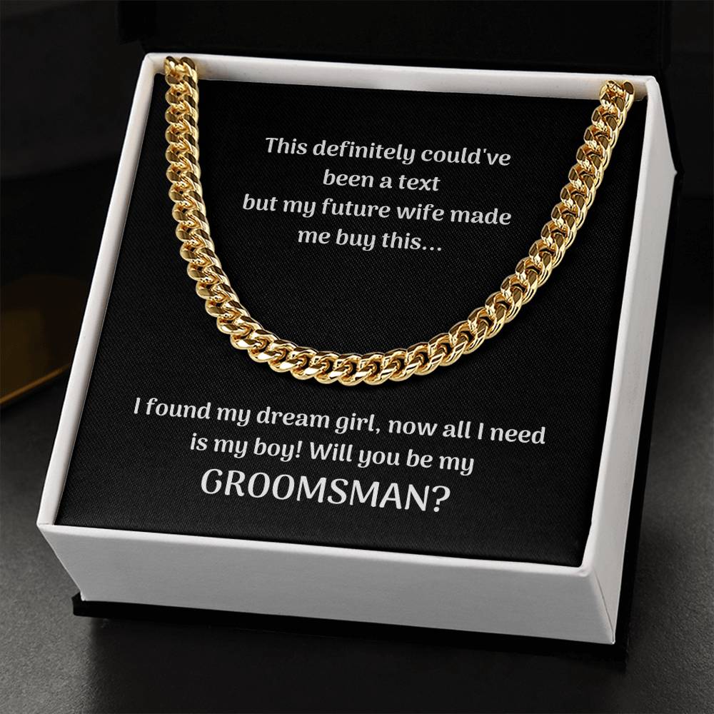 Groomsman | Cuban Link Chain