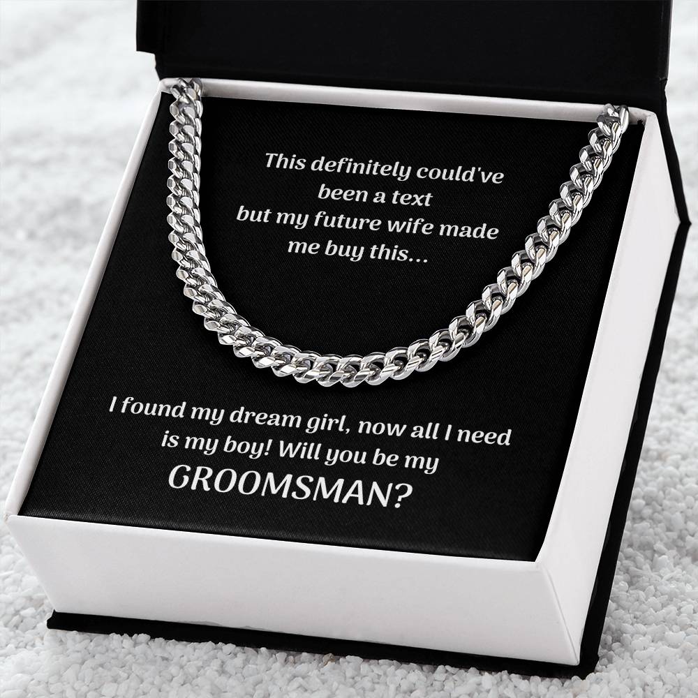 Groomsman | Cuban Link Chain