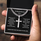 To My Soulmate | All That You Are (Personalized Cross Necklace)