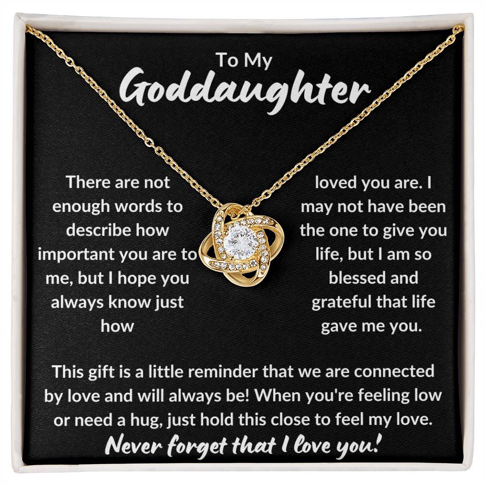 To My Goddaughter | Never Forget (Love Knot Necklace)