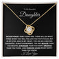 To My Beautiful Daughter | Never Forget (Love Knot Necklace)