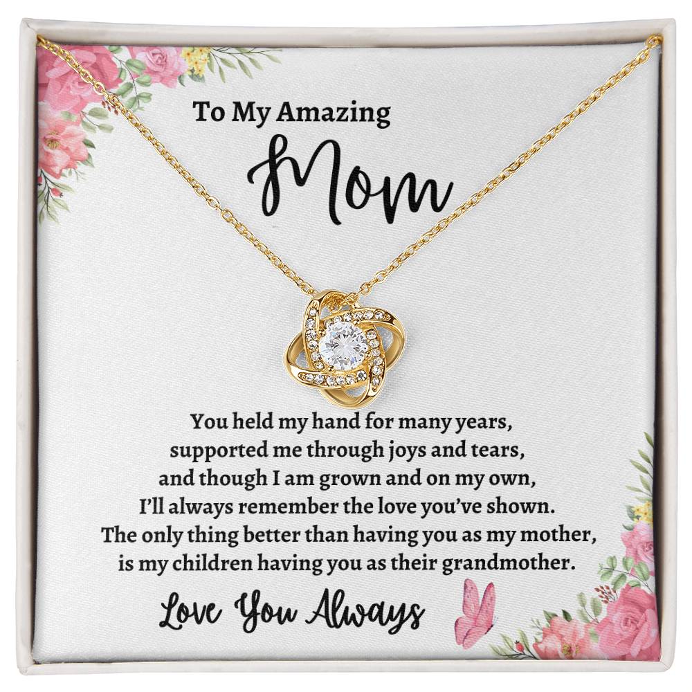 To My Amazing Mother | Love You Always (Love Knot Necklace)