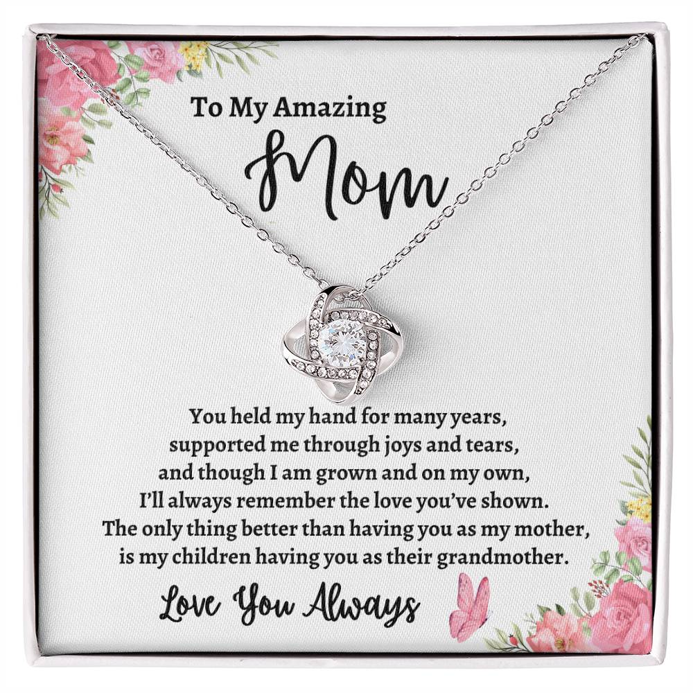 To My Amazing Mother | Love You Always (Love Knot Necklace)