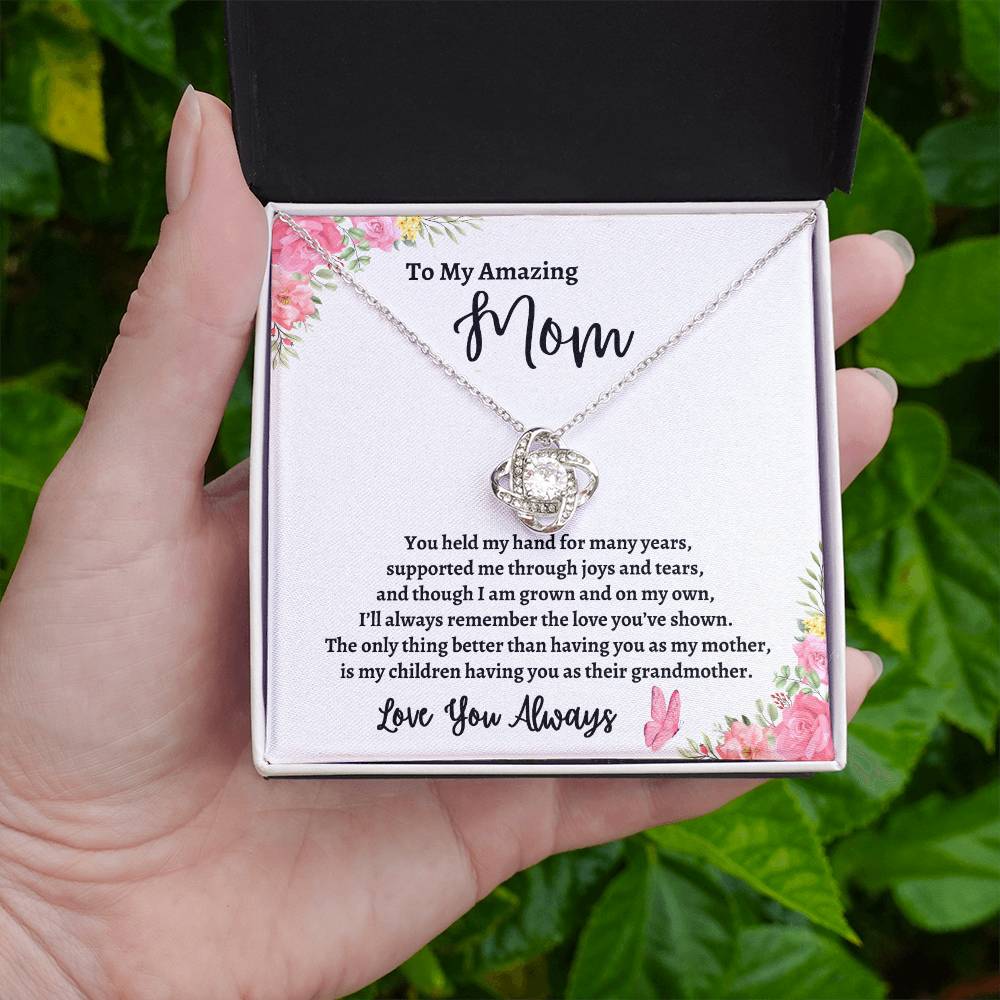 To My Amazing Mother | Love You Always (Love Knot Necklace)