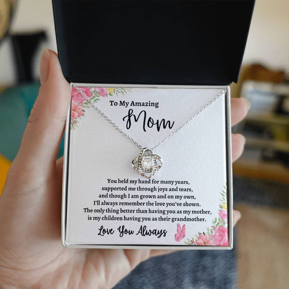To My Amazing Mother | Love You Always (Love Knot Necklace)