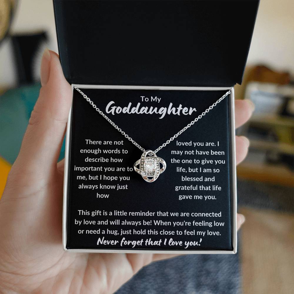 To My Goddaughter | Never Forget (Love Knot Necklace)