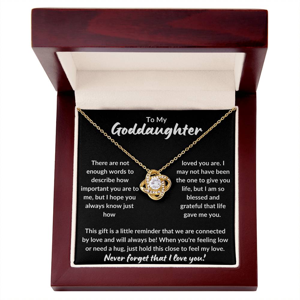 To My Goddaughter | Never Forget (Love Knot Necklace)