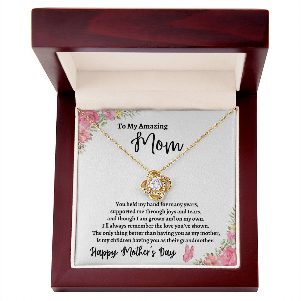 To My Amazing Mother | Happy Mother's Day (Love Knot Necklace)