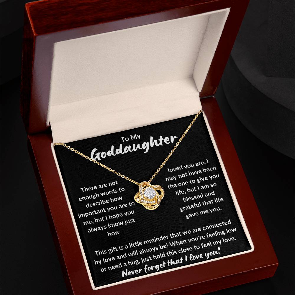 To My Goddaughter | Never Forget (Love Knot Necklace)