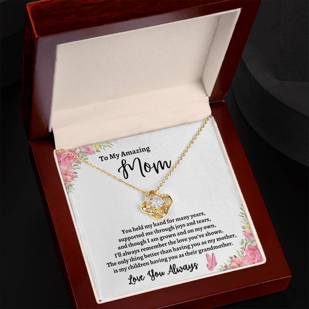 To My Amazing Mother | Love You Always (Love Knot Necklace)