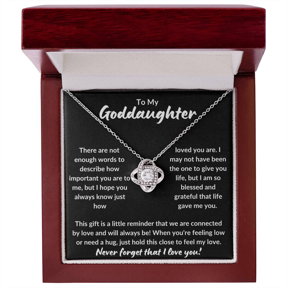 To My Goddaughter | Never Forget (Love Knot Necklace)