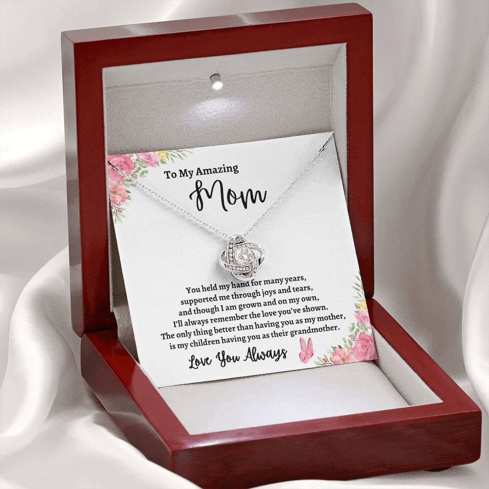 To My Amazing Mother | Love You Always (Love Knot Necklace)