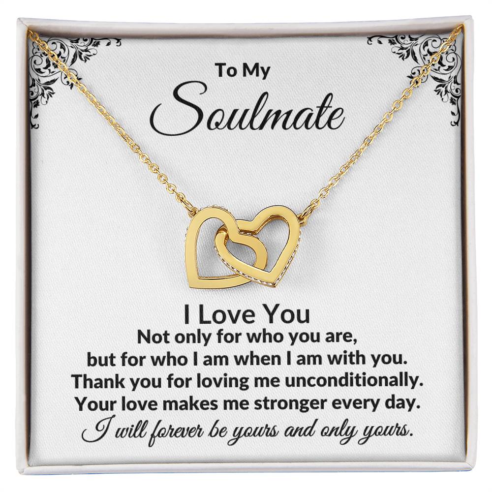 To My Soulmate | I Love You (Interlocking Hearts)