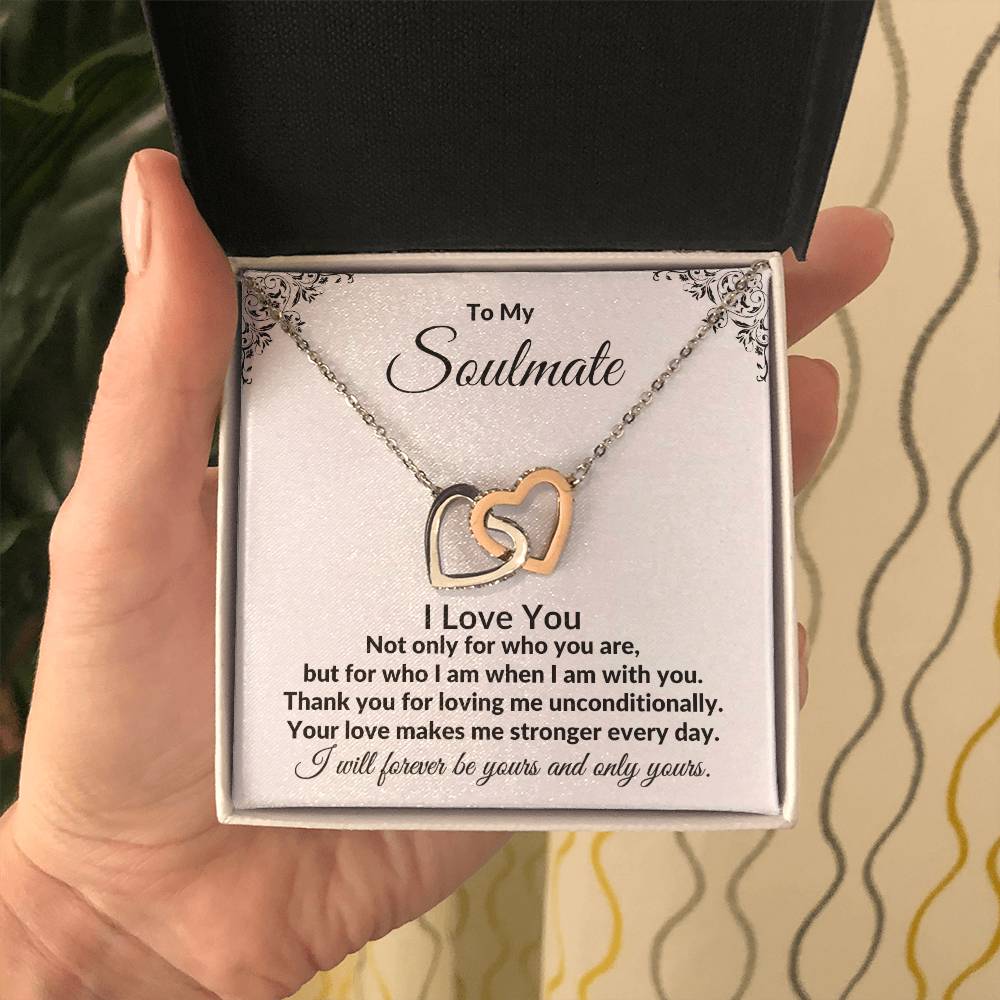 To My Soulmate | I Love You (Interlocking Hearts)