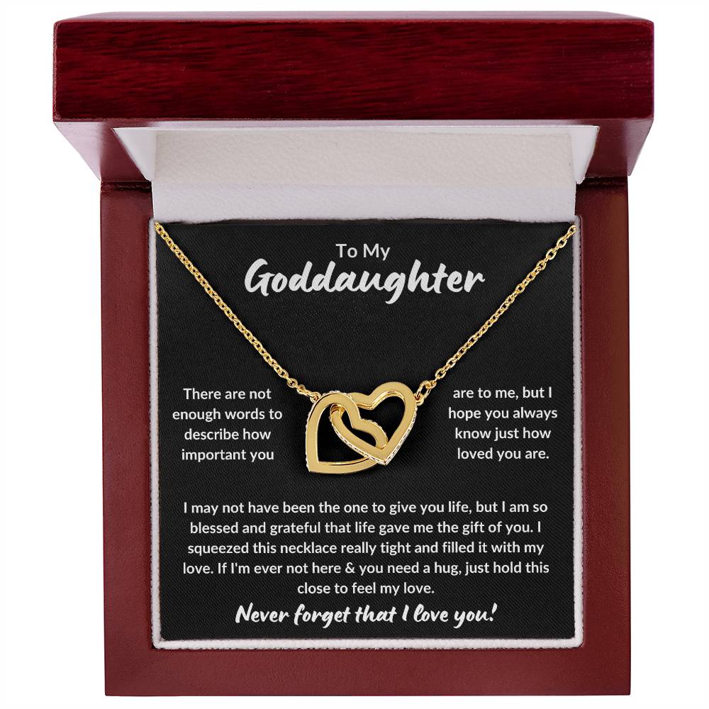 To My Goddaughter | Never Forget (Interlocking Hearts Necklace)