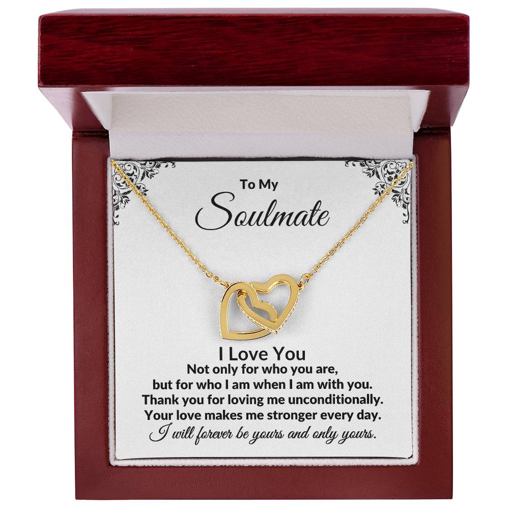 To My Soulmate | I Love You (Interlocking Hearts)