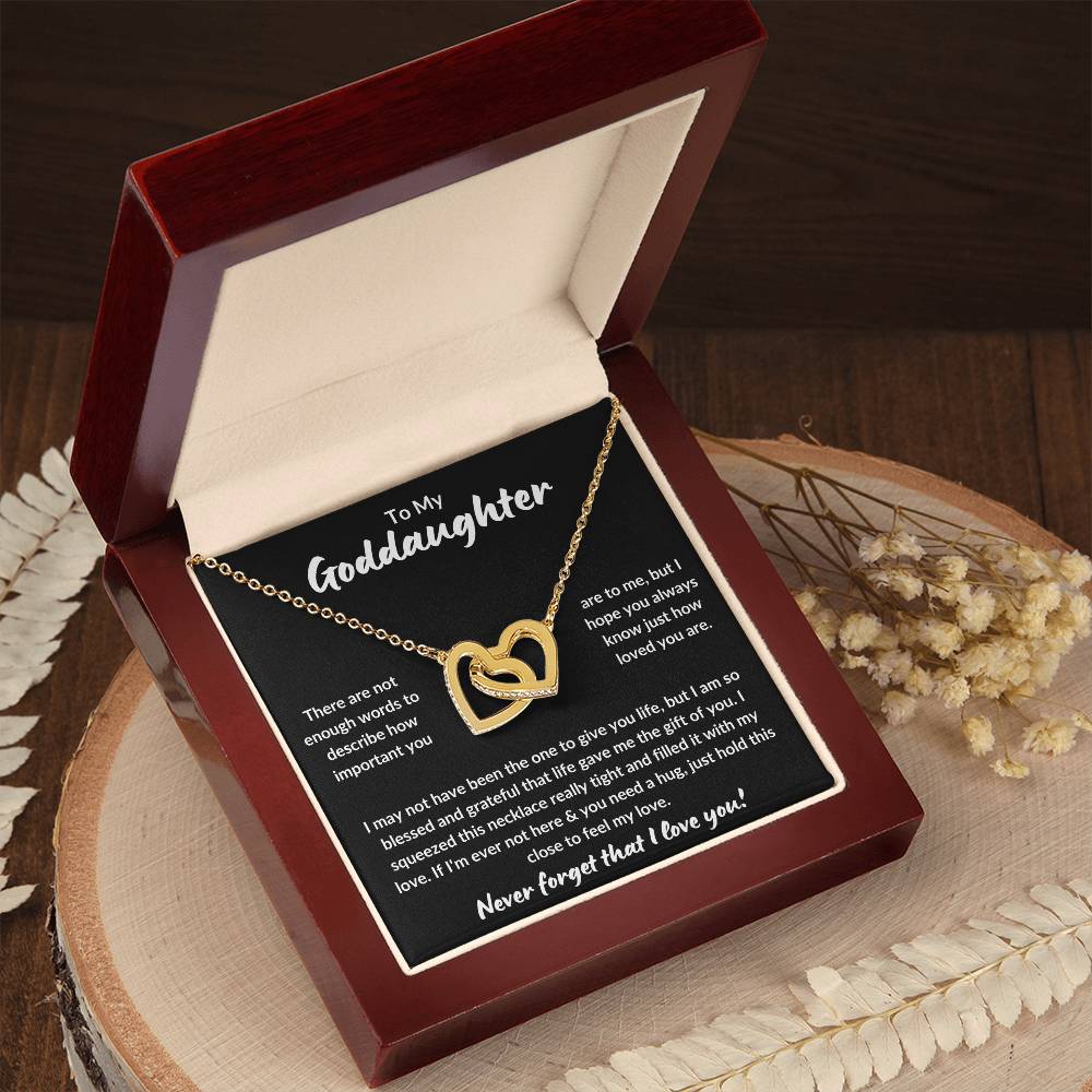 To My Goddaughter | Never Forget (Interlocking Hearts Necklace)