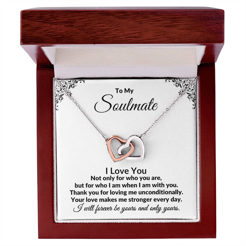 To My Soulmate | I Love You (Interlocking Hearts)