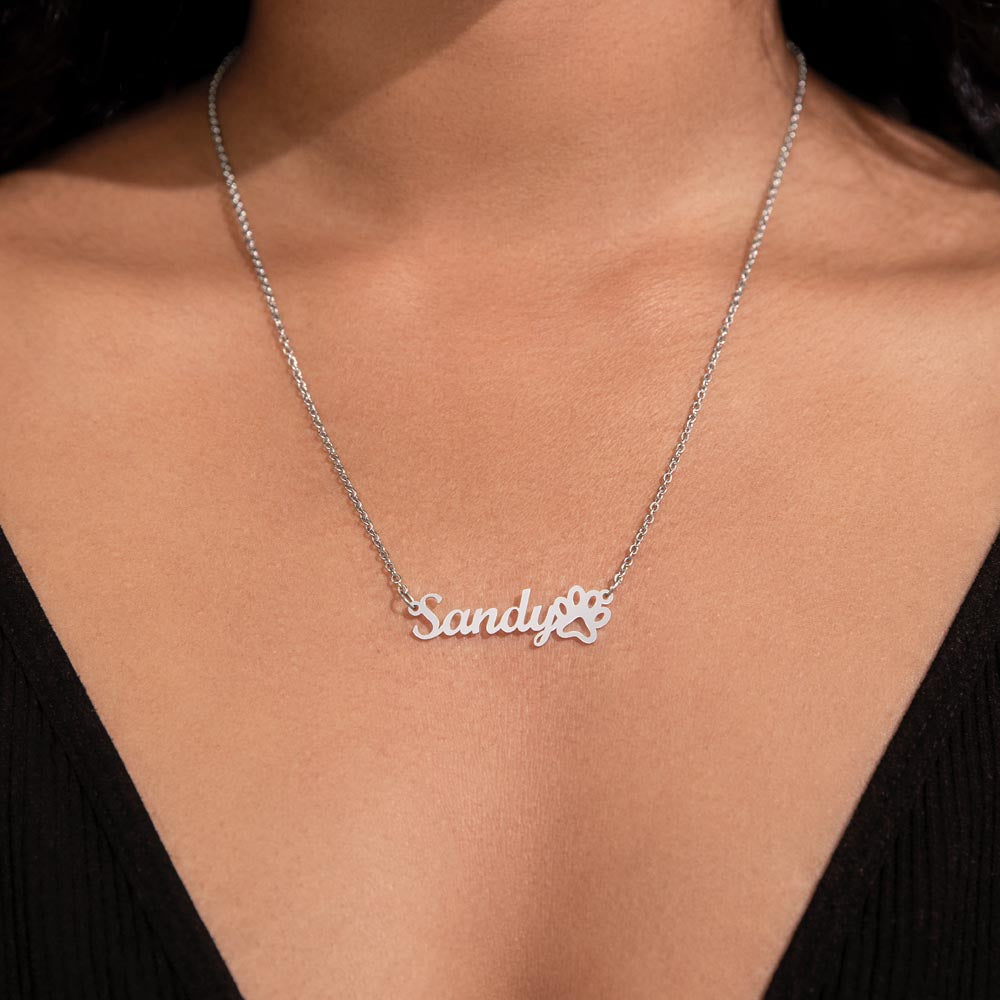 In Loving Memory (Pet Name Necklace)